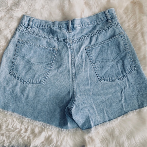 CHANDRA FRAYED JEAN SHORTS - Picture 6 of 8